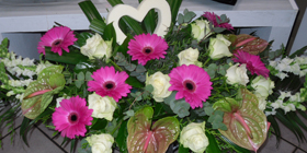 Composition de fleurs pour déclarer son amour