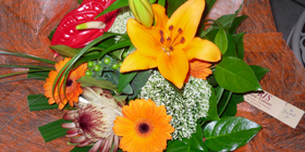 Bouquet de fleurs sur Mouscron