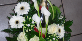 Des bulles accompagné d'un beau bouquet