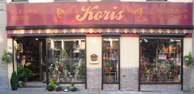 Façade du Fleuriste Koris à Mouscron.